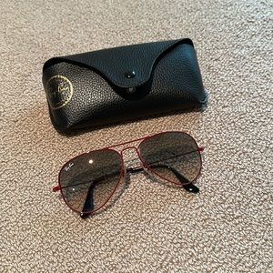 Ray Ban red aviator
